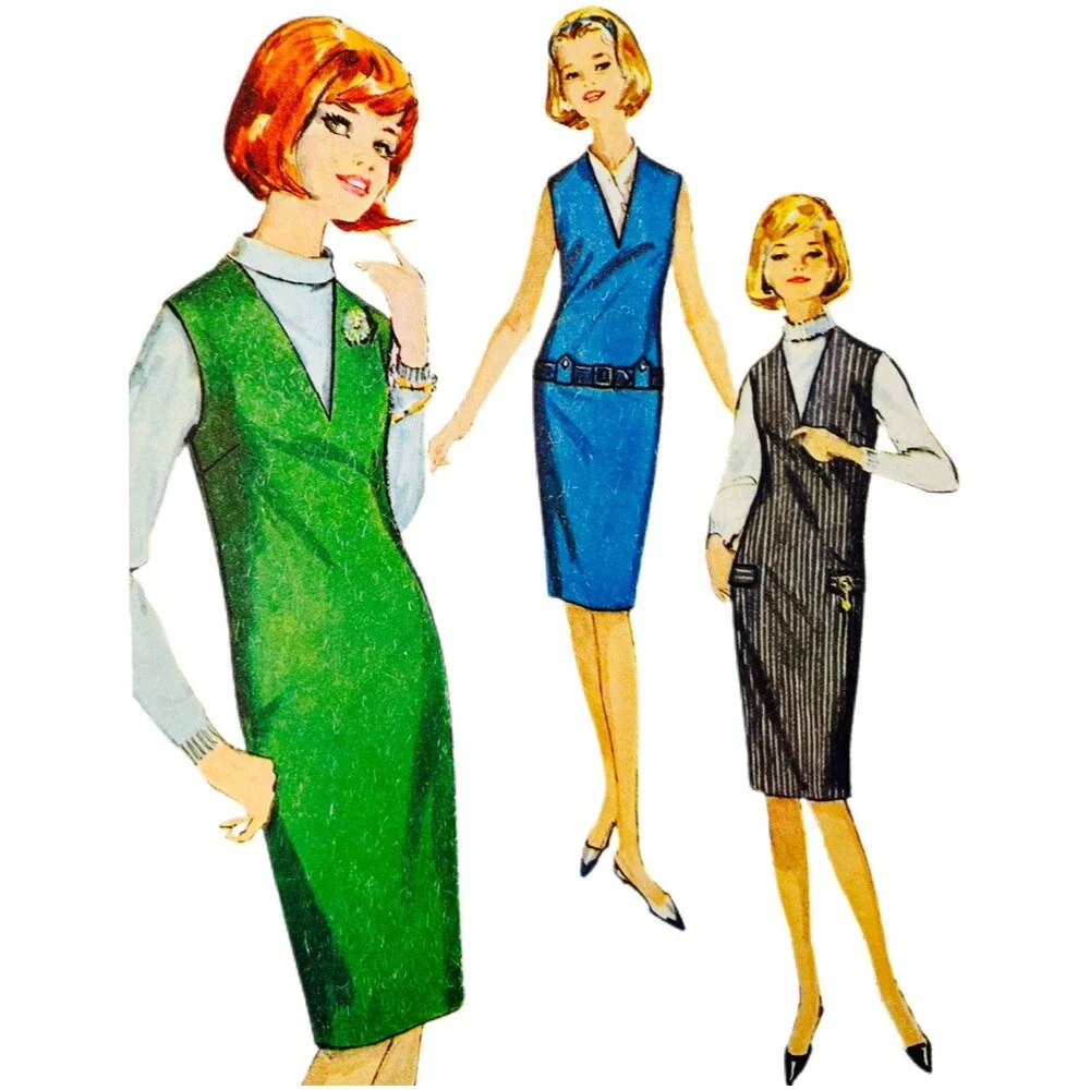 Vintage 1964 Simplicity Sewing Pattern Juniors' Jiffy Jumper Size 13 #5580